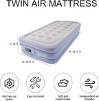 Twin Air Mattress Bed with Built in Pump,16 Inches High Airbed Inflatable Mattress,Comfort Thickened Blow Up Air Bed,Travel Sleeping Pad for Guests Home (Twin Size)