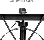 Outdoor Camp Stove High Pressure Propane Gas Cooker Portable Cast Iron Patio Cooking Burner with Removable Legs, Adjustable Heat Dial for Backyard BBQ, Baking and Stir Frying(Single Burner 75000-BTU)
