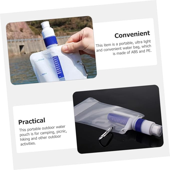 Outdoor Water Pouch Lightweight Water Filter Bag for Camping Hiking and Travel for Convenient Hydration