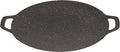 Thin Korean Grill Pan, 9.4 Inch Iron with Non-stick Coating Baking Tray on Heating Stove for Home, Party Travel and Outdoor (9 inch)