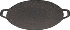 Thin Korean Grill Pan, 11 Inch Iron with Non-stick Coating Baking Tray on Heating Stove for Home, Party Travel and Outdoor (11.8 inch)