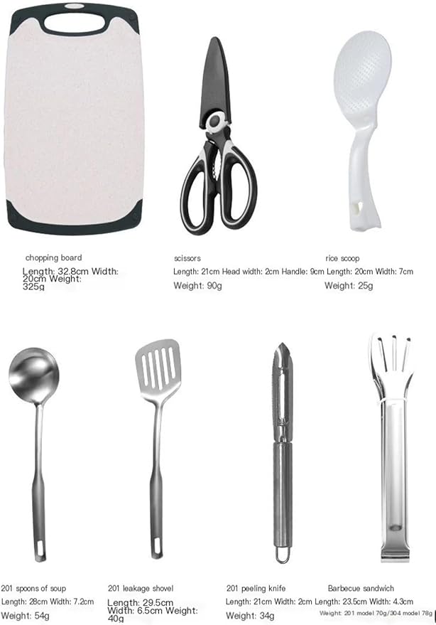 Outdoor Tableware Portable Set Picnic Knife Kitchen Storage Utensils Picnic Supplies Full Set of Camping Equipment