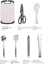 Outdoor Tableware Portable Set Picnic Knife Kitchen Storage Utensils Picnic Supplies Full Set of Camping Equipment