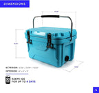 Titan Hard Ice Chest Cooler Roto Cooler with Microban Protection and Deep Freeze Insulation