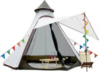 Travel Tent Dome Camping Tent 4-5 Person Windproof Waterproof Uv Protection Family Outdoor Tent