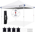 Sekey 10x10 Pop Up Canopy with One Push Setup-Easy Up Canopy with 99% UV Blocking - Instant Outdoor Sun Shade for Events, Parties, Camping- Commercial Gazebo with Weight Bags,Wind Proof&Waterproof