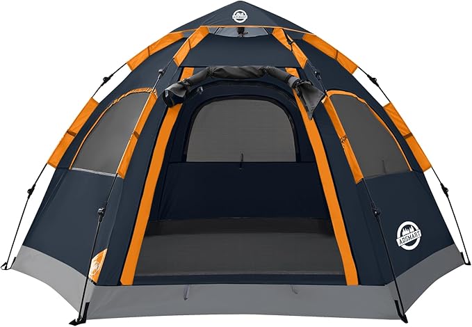 ADSMART Instant Tents for Camping 2/3/4/5 Person Tent Waterproof Easy Setup Sets Up Backpacking Tents with Carry Bag for Outdoor Hiking