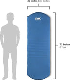 Fox Outfitters Comfort Series Self Inflating Camp Pad - Perfect Foam Sleeping Pads for Camping, Backpacking, Hiking, Hammocks, Tents (Regular)