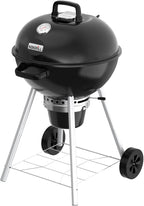 Nexgrill Premium 22.5" Charcoal Barbecue Grill with Adjustable Air Vent, Built-In Temperature Gauge, 362 SQ In Grate, Storage Rack, Portable Kettle Grill for Camping, Picnics, and More - 810-0178