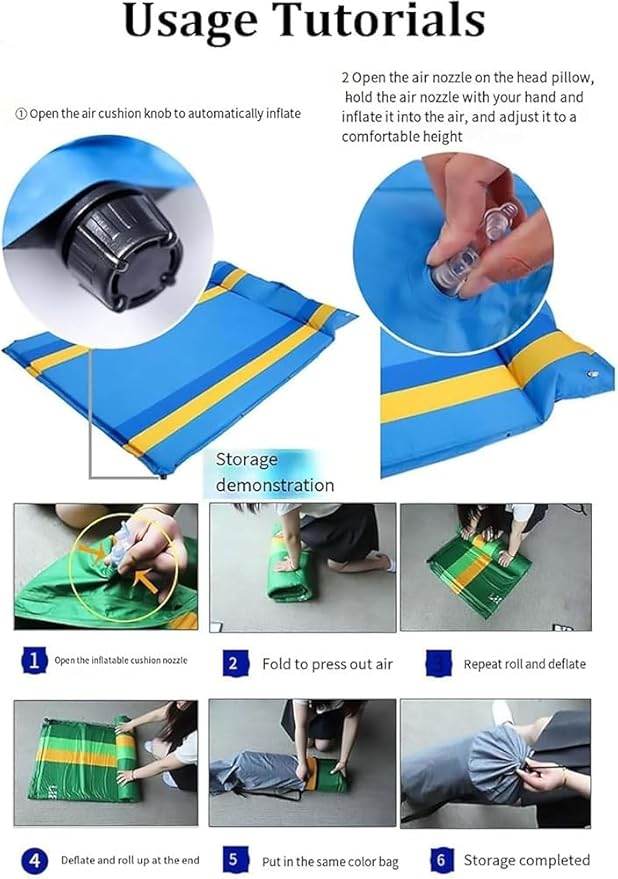 Portable Inflatable Car Mattress,Inflatable Camping Air Mattress for Universal SUV,Folding Air Bed Cushion Car Mattress Camping Mattress for Car Sleeping Bed Travel(Color:Blue)