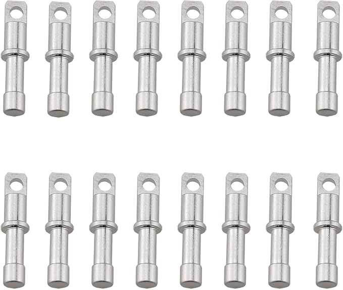 16PCS Silver Aluminum Alloy Spare End Plugs Tent Pole Repair Sleeve Tent Pole End Plug Tent Poles Male End Tips Replacement Accessories Spare End Plugs for 8.5mm Tent Poles, 53639-APHFOT-16