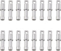 16PCS Silver Aluminum Alloy Spare End Plugs Tent Pole Repair Sleeve Tent Pole End Plug Tent Poles Male End Tips Replacement Accessories Spare End Plugs for 8.5mm Tent Poles, 53639-APHFOT-16