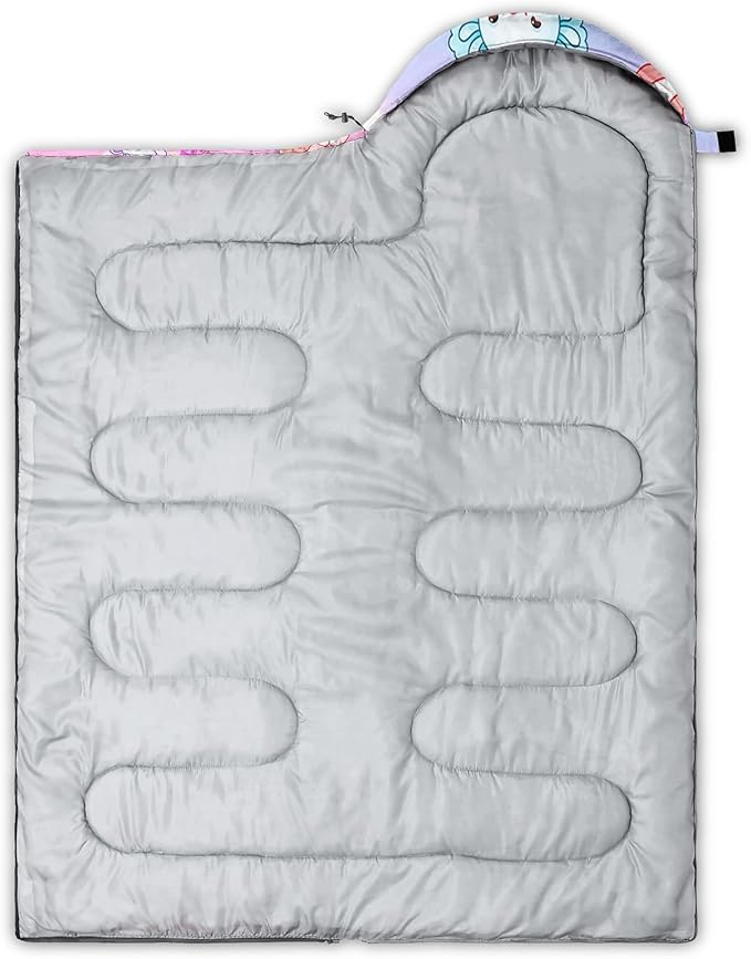 QOOMO Camping Sleeping Bags,3 Season Warm & Cool Weather,Lightweight,Waterproof Sleeping Bags for Adults & Kids,Traveling,and Outdoors,Camping Gear Equipment