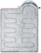QOOMO Camping Sleeping Bags,3 Season Warm & Cool Weather,Lightweight,Waterproof Sleeping Bags for Adults & Kids,Traveling,and Outdoors,Camping Gear Equipment