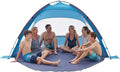 VEVOR Beach Tent Sun Shelter for 6 Person, UPF 50+ Protection, Portable Sun Shade Beach with Carrying Bag & Sand Pockets, Lightweight and Easy Setup Beach Umbrella for Camping Fishing Outdoor Picnic