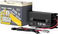 Power Queen Bluetooth 12V 100Ah LiFePO4 Battery with 14.6V40A LiFePO4 Battery Charger, Group 24 Deep Cycle Battery, 100A BMS with Low-Temp Cut-Off Protection for RV, Trolling Motors, Solar System
