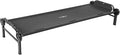 Disc-O-Bed Large Outdoor Modular 1 Person Single Camping Cot Portable Bed for Adults, Sleep Solution for Tents, Black