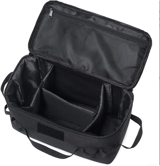 Tactical-Camping Storage Bag, 600d Oxford Cloth Utility Tote Bag, Outdoor Camping Storage Bags Foldable Lightweight Large Capacity Tool Organizer, 15.0 * 7.9 * 2.8in(Brown)