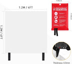Mondoshop Fire Blanket Emergency for Home and Kitchen - 2pack 48"x48" Fire Blankets Fire Resistant Blanket for Camping, Grill, Car, Office, Warehouse, School, Picnic, Garages, Workshops