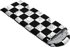 Kids Sleeping Bag for Boys Girls,Checkerboard Cat Print-Lightweight Warm Portable Outdoor Indoor-Waterproof Cold Weather Resistant Sleeping Bag for Camping Hiking