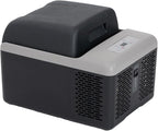 Alpicool C12PT Portable Car Freezer Cooler, 12 Volt Car Refrigerator, 12 Quart Fast Cooling, with 12/24V DC and 100-240V AC for Outdoor, Camping, RV, Truck (Black&Grey)