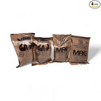 Meals Ready to Eat MRE 4 Pack Variety | Shelf-Stable Emergency Food Supply | Long-Term Survival Rations for Camping, Hiking & Disaster Preparedness