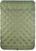 Kelty Kush Queen Air Bed W/Battery-Powered Pump, PVC-Free Queen Air Mattress, Comfy and Plush 6-inch Pad, Carry Bag Included - Indoor/Outdoor Camping Air Bed