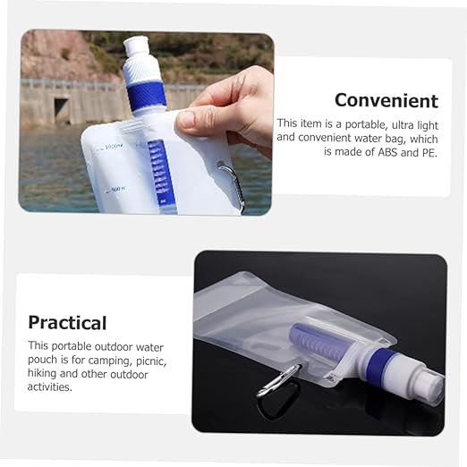 BESPORTBLE Portable Water Bag Outdoor Water Container for Camping Hiking and Daily Use Lightweight Collapsible Design for Hydration The Go