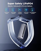 Portable Phone Charger, 15000mAh Portable Power Bank LiFePO4 Battery, QC3.0 & PD3.0 22.5W USB-C in&Out Fast Charging for Phone, Headphone, Watches, Tablet, Travel Essential Backup Battery