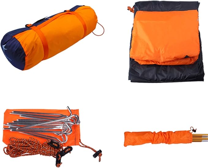 Tent Double Layer 2 Person 4 Season Aluminum Rod Outdoor Camping Tent Family Camping Tent