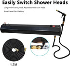 Portable Camping Shower, Roof-Mounted Solar Heating Pressurized Water Tank, Camping Shower Water Storage for Hiking, Car Wash, Beach Vacation