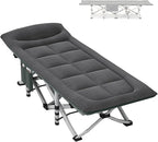 Folding Camping Cot, Portable Folding Camping Cot, Outdoor Patio Folding Lounge Chair, Perfect for Camping, Pool, Beach, Patio,Office（D）