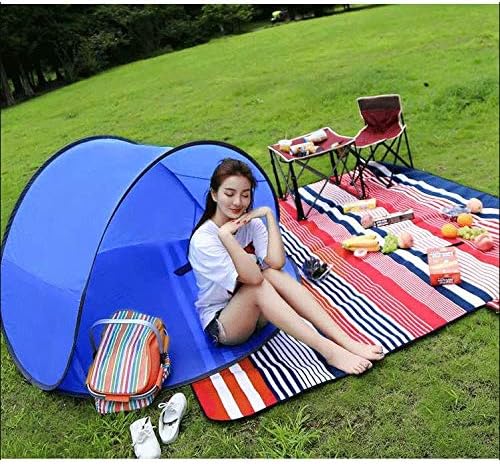 Lightweight Backpacking Tent Windproof Camping Tent Awning Family Tent Two Doors Double Layer with Aluminum rods for Outdoor Camping