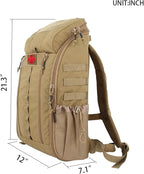 EXCELLENT ELITE SPANKER Medical Backpack Tactical Knapsack Outdoor Rucksack Camping Survival First Aid Backpack（Coyote Brown