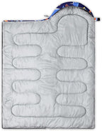 QOOMO Camping Sleeping Bags,3 Season Warm & Cool Weather,Lightweight,Waterproof Sleeping Bags for Adults & Kids,Traveling,and Outdoors,Camping Gear Equipment