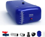 150 Gallon Water Storage Bladder - 1000D PVC RV Water Tank, Portable Collapsible Storage Bladder Containers for Gardens, Camping, Emergency Use, Blue
