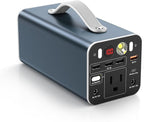 150W Portable Power Station, 155.4Wh Portable Laptop Charger with AC Outlet, DC/USB-C Port, Battery Backup Power Supply for Outdoor Camping Home Outage