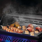 Napoleon BBQ Grill Accessory, Stainless Steel Griddle Insert - Compatible with Rogue/Freestyle 425 Model Grills, 20" x 16", Integrated Grease Traps