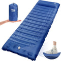 HiiPeak Ultralight Inflatable Sleeping Mat with Built-in Foot Pump & Pillow, Compact Air Mattress for Backpacking, Hiking (Blue)