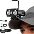 WARSUN MD9 Cap Light & Headlamp – Rechargeable 800 Lumens LED with COB, Motion Sensor, 5 Modes, Hat Clip & Bike Strap Mount, for Camping, Hiking, Repairs