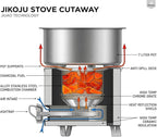 Portable Rocket Stove for Outdoor Cooking | Efficient Charcoal Jiko Stove for Camping, Hiking, BBQ, Emergency Use