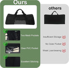 22" Upgraded Grill Tools Storage Bag, BBQ Utensil Holder with Pockets, Carry Bag for Outdoor Camping & Hiking BBQ, Gift for Men