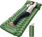 Inflatable Sleeping Pad for Camping | Compact Blow Up Portable Airbed Mattress,Lightweight Backpacking Sleep Mat - for Outdoor Travel Backpacking Hiking Tent Car Truck SUV Women Men