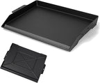 23" x 16" Cast Iron Griddle for Gas Grill and Stove Top, Universal Flat Top Plate with Extra High Sidewalls Nonstick Coating for Camping, Tailgating, Parties