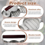Mini Burger Press with 100 Patty Papers,Meat Patty Maker Round Shape Hamburger Meat Beef Grill Burger Press for Hamburger,Barbecue,Picnic,Camping,Three 2.56-inch molds