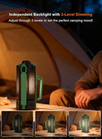 Rechargeable Telescopic Camping Light, 15000mAh Collapsible Lantern with 270° Rotation & Dimming, Portable Flashlight, Waterproof Tent Light for Outdoor Camping, Hiking, Barbecue, Fishing & Emergency