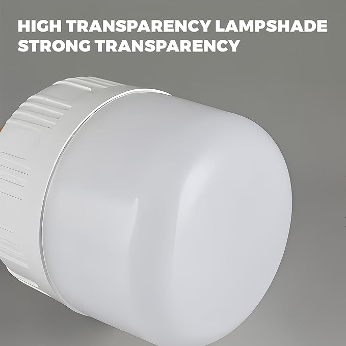 LED Camping Light, 800 lumens, Powered by Rechargeable Batteries, White Portable Pendant Lights, Waterproof (2.2IN-1)