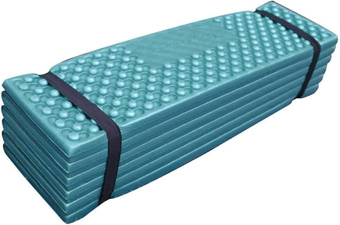 Alomejor Double Egg Crate Foldable Sleeping Pad, Soft PVC Thickened Isolation Pad for Camping (186 * 57)
