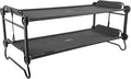 Disc-O-Bed Extra Large Portable Bunk Camping Cots with Carry Bags - Heavy-Duty Indoor or Outdoor Sleeping System, Converts to Bench or Separate Beds, 500 lb Weight Capacity Per Cot, Black