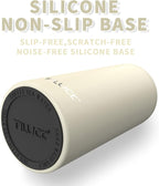 TILUCK Skinny Can Cooler for Slim Beer & Hard Seltzer, Stainless Steel, Doucle-Walled Stainless Steel Insulated Slim Cans, Standard 12 oz (Frosted Beige)